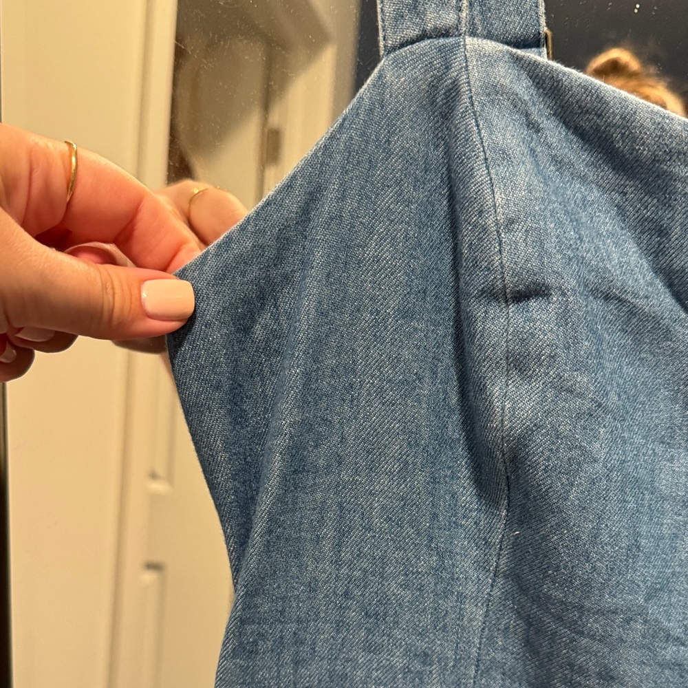 Old Navy Blue Denim Jumpsuit - Picture 2 of 5